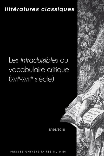 Image de Les intraduisibles du vocabulaire critique (XVIe-XVIIIe siècle)