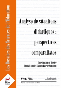 Picture of Analyse de situations didactiques : perspectives comparatistes