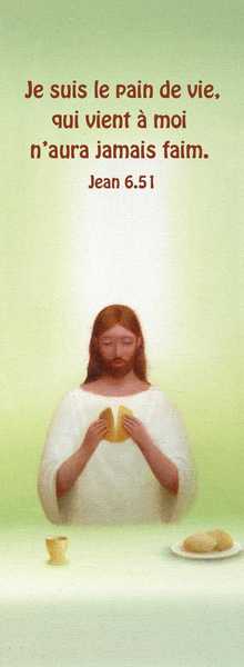 Picture of Lot de 20 - Signet Je suis le pain de vie, qui vient à moi n'aura jamais faim.
