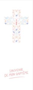 Picture of Lot de 20 signets Sisters rose - Souvenir de mon baptême
