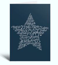 Picture of Lot de 10 cartes double Noël sisters 0069 Etoile