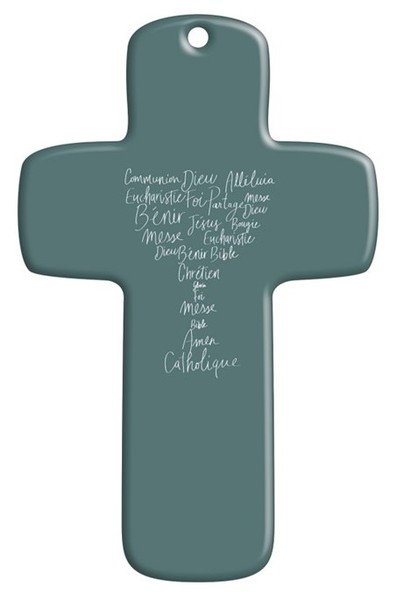 Image de Croix bois imprimée Sisters 31 - Mots Calice