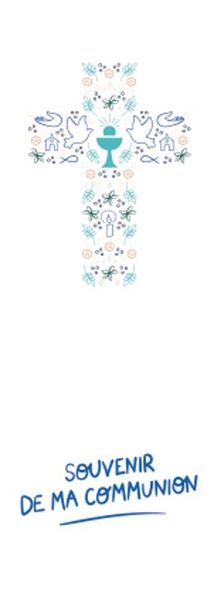 Picture of Lot de 20 signets Sisters bleu - Souvenir de ma communion