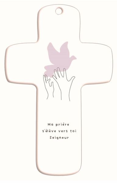 Image de Croix bois imprimée Sisters 37 - Ma prière s'élève vers toi