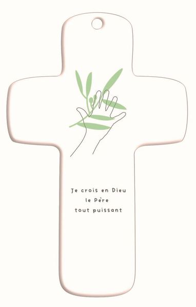 Image de Croix bois imprimée Sisters 40 - Je crois en Dieu le Père