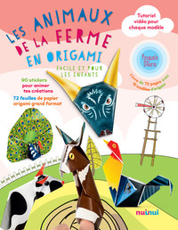 Image de Les animaux de la ferme en origami facile et pour les enfants