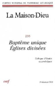 Image de MAISON-DIEU 235 - BAPTÊME UNIQUE. ÉGLISES