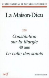 Picture of MAISON-DIEU 238 - CONSTITUTION SUR LA LITURGIE 40ANS. LE CULTE DES SAINTS