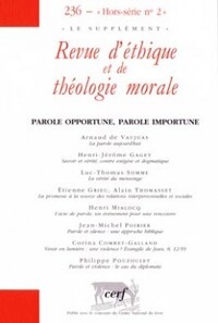 Image de REVUE D'ETHIQUE ET DE THEOLOGIE MORALE HORS-SERIEN02 236