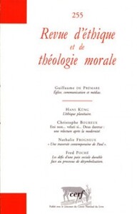 Image de REVUE D'ETHIQUE ET DE THEOLOGIE MORALE NUMERO 255