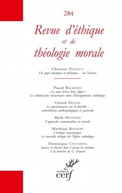 Image de REVUE D'ETHIQUE ET DE THEOLOGIE MORALE - NUMERO 284