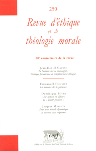 Image de REVUE D'ÉTHIQUE ET DE THÉOLOGIE MORALE 250