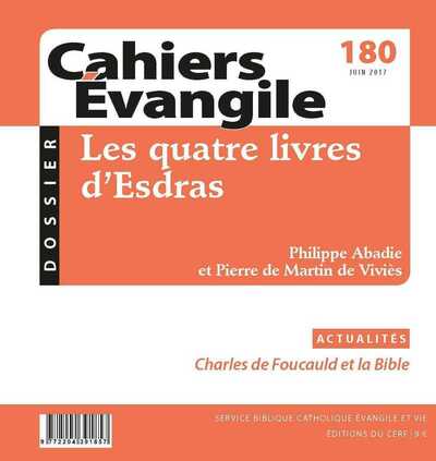 Image de CAHIERS EVANGILE - NUMERO 180 JUIN 2017 LES QUATRELOVRES D'ESDRAS