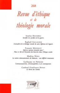 Image de REVUE D'ÉTHIQUE ET DE THÉOLOGIE MORALE 268