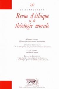Image de REVUE D'ÉTHIQUE ET DE THÉOLOGIE MORALE 237