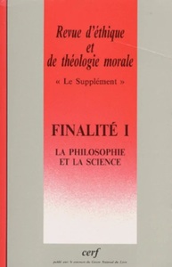 Image de SUPPLEMENT REVUE D'ETHIQUE ET DE THEOLOGIE MORALENUMERO 205 FINALITE I