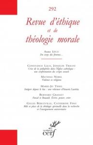 Image de REVUE D'ETHIQUE ET DE THEOLOGIE MORALE NUMERO 292