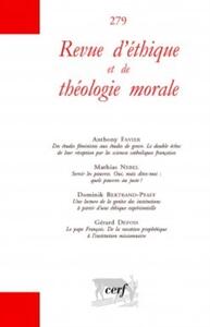 Picture of REVUE D'ÉTHIQUE ET DE THÉOLOGIE MORALE 279