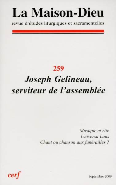 Picture of MAISON-DIEU 259 - JOSEPH GÉLINEAU, SERVITEUR DE L¿ASSEMBLÉE