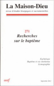 Image de MAISON-DIEU - NUMERO 271 RECHERCHES SUR LE BAPTEME