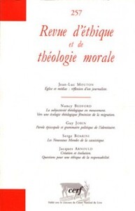 Picture of REVUE D'ETHIQUE ET DE THEOLOGIE MORALE NUMERO 257