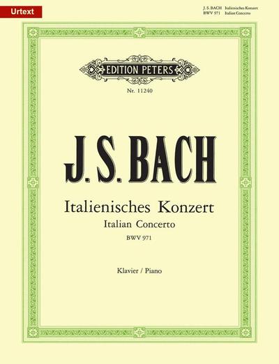 Picture of ITALIENISCHES CONCERT BWV971 PIANO