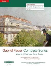 Image de GABRIEL FAURE : COMPLETE SONGS VOL. 4, MEDIUM VOICES - 4 MELODIES CHANT ET PIANO VOIX HAUTES