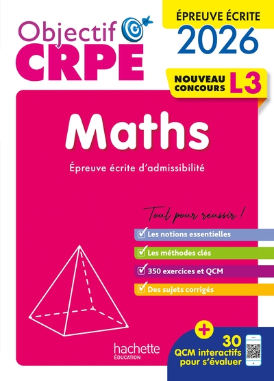 Picture of Objectif CRPE 2026-2027 - Maths - épreuve écrite d'admissibilité L3