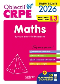 Image de Objectif CRPE 2026-2027 - Maths - épreuve écrite d'admissibilité L3