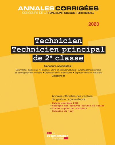 Image de Technicien principal de 2e classe 2020 - Concours spécialité i - b