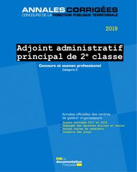 Picture of Adjoint administratif principal de 2e classe 2019 - Concours externe