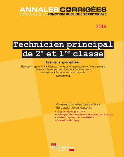 Picture of Technicien principal de 2e et 1re classe 2019-2020 - Examens spécialités I