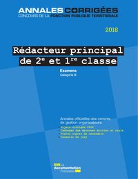 Picture of Rédacteur principal de 2e et 1re classe 2018 - Examens professionnels