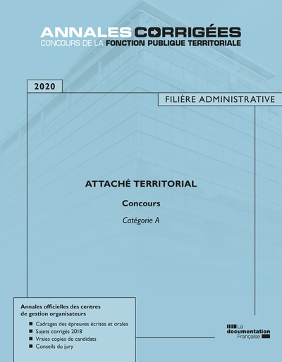 Picture of Attaché territorial 2020 concours catégorie A filière administrative