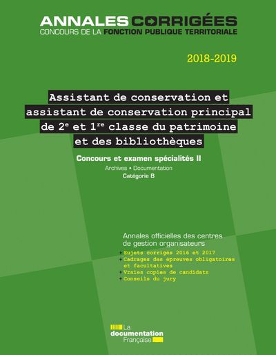 Picture of Assistant de conservation principal du patrimoine (2e et 1re classe)