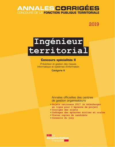 Picture of Ingénieur territorial 2019 - Concours specialités ii