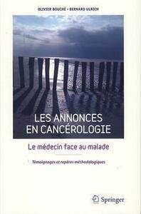 Image de Les annonces en cancérologie