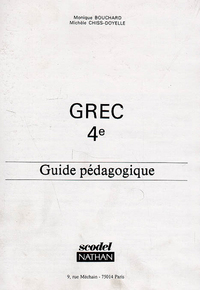 Picture of Grec - niveau 1 - 4e - Guide pédagogique - SCODEL