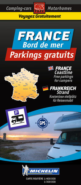 Picture of Carte routière des parkings gratuits bord de mer France