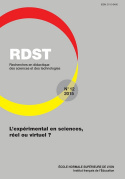 Image de RDST, N 12/2015. L'EXPERIMENTAL EN SCIENCES, REEL OU VIRTUEL ?