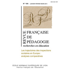 Picture of REVUE FRANCAISE DE PEDAGOGIE, N 186/2014. LES TRAJECTOIRES DES INSPEC TIONS SCOLAIRES EN EUROPE : AN