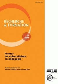 Image de RECHERCHE ET FORMATION, N  67/2011. FORMER LES UNIVERSITAIRES EN PEDA GOGIE