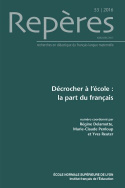 Picture of REPERES, N 53/2016. DECROCHER A L'ECOLE : LA PART DU FRANCAIS
