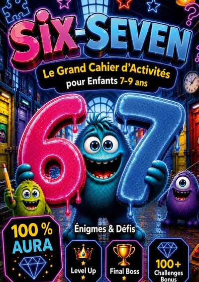 Image de 67 Six-Seven: Le Grand Cahier d'Activités 100% Aura pour Enfants 7-9 Ans