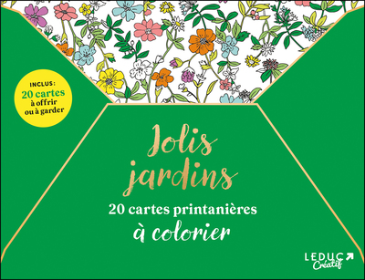 Picture of Jolis Jardins : 20 cartes printanières à colorier