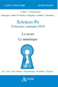 Picture of Sciences-po concours commun 2019 - Le secret, le numérique