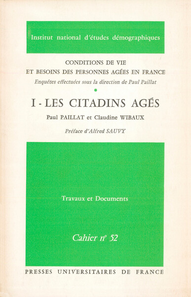 Picture of Conditions de vie et besoins des personnes âgées en France I