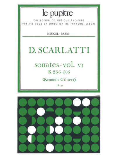 Image de DOMENICO SCARLATTI : SONATES VOLUME 6 K256 - K305 - CLAVECIN - COLLECTION LE PUPITRE