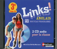 Picture of Links Anglais - Niveau A2 - 3ème Prépa-pro - 2 CD AUDIO 2017