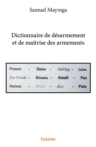Picture of Dictionnaire de désarmement et de maîtrise des armements
